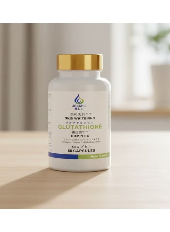 Ureshii Glutathione Complex – Skin Whitening Capsules (60 Capsules)